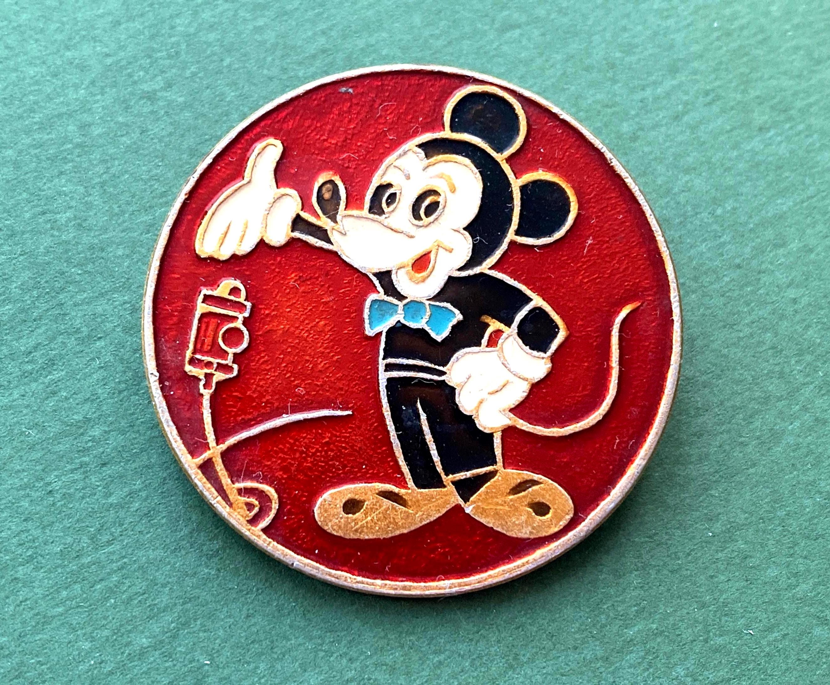 希少 60s~ Mickey Vintage Button Badge 希少 60s~ Mickey Vintage Button Badge Vintage Disney Mickey Mouse