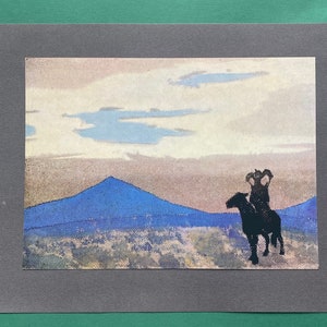 N. Roerich "Mutter des Dschingis Khan. 1931", Passepartout. 1971