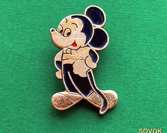 ミッキーマウスのピンバッジ。ソ連製ヴィンテージ・コレクターズ