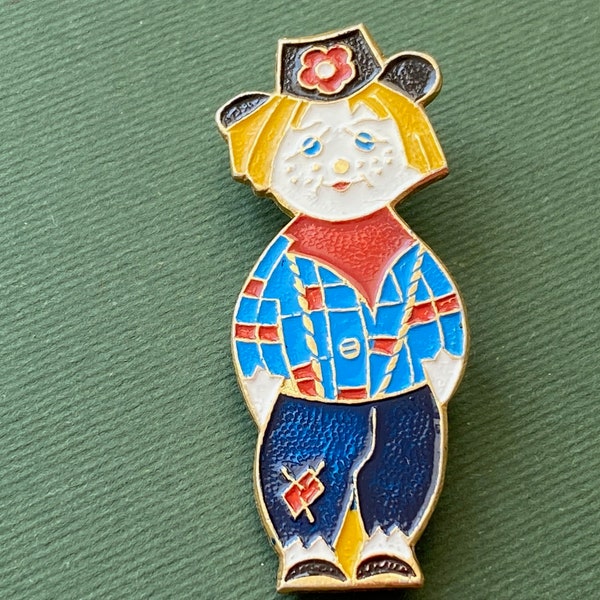 RARE Clown Pin. Vintage collectible badge, Soviet Union, Made in USSR,