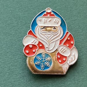 Vintage Sovjetunionen jultomtebrosch – Ded Moroz julgransbrosch, 80-talet