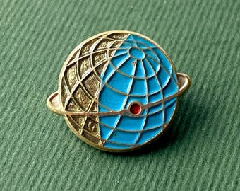 RARE Sputnik  Globe, Orbit, Space. Collectible Badge. Made in USSR. A11