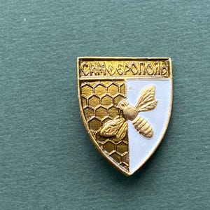 ZELDZAME bijenspeld. Vintage verzamelbadge, Sovjet-pin, Sovjet-Unie, USSR A7
