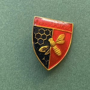 ZELDZAME bijenspeld. Vintage verzamelbadge, Sovjet-pin, Sovjet-Unie, USSR A9