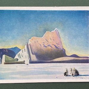 Rockwell Kent « Chasseur de phoques. Nord du Groenland », carte postale, 1963
