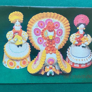 Gefeliciteerd Vintage Sovjet-dubbele briefkaart. Foto door E. Artemova. 1989