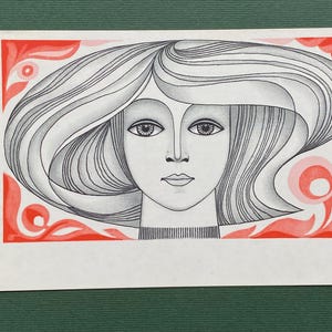 RZADKA Y. Kud „Kobieta radziecka”. Pocztówka. 1967