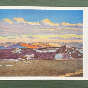 Rockwell Kent "Frühlingsgefühle. Berkshire Hills in Massachusetts", Postkarte, 1963