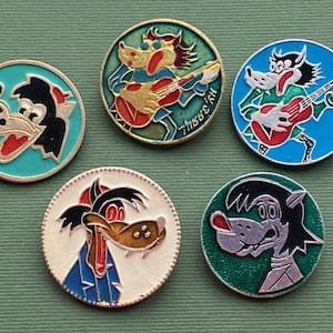 Nu Pogodi, haas. Kies uit de set. Vintage Sovjet-pin, badge, gemaakt in de USSR / А9