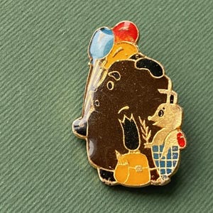 Winnie de Poeh-speld. Stripfiguur. Vintage verzamelbadge, Sovjetpin А10