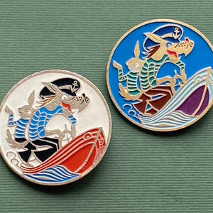 Nu Pogodi, haas. Kies uit de set. Vintage Sovjet-pin, badge, gemaakt in de USSR / А9
