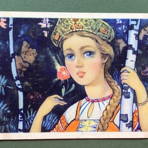 B. Thalberg "Il fiore scarlatto". Cartolina. 1956