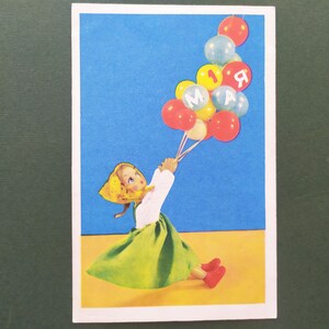 Primeiro de Maio, Primavera e Dia do Trabalho. Cartão postal não utilizado de E. Askinazi, E. Ignatovich. 1969