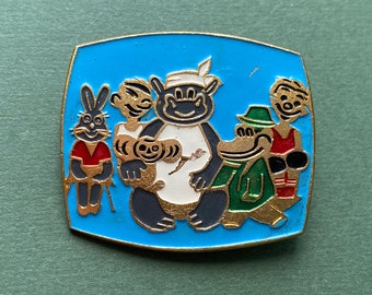 チェブラーシカのピンバッジ、キャラクター、ソビエト漫画のピンバッジ