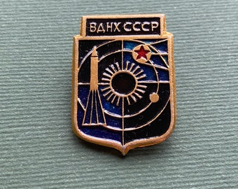 Sputnik Rocket VDNKH,  Space Pin, Soviet Pin, Collectible Badge, USSR pin, Soviet PIN, 1970s