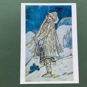 N. Roerich - La fanciulla di neve, Cartoline inutilizzate, Cartolina - 1987