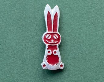 Hare Pin. Vintage collectible soviet pin badge, Made in USSR, A13