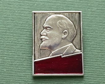 Lenin Pin. Vintage collectible badge, Pin, Russia, Soviet Union, Made in USSR, 1970s A2