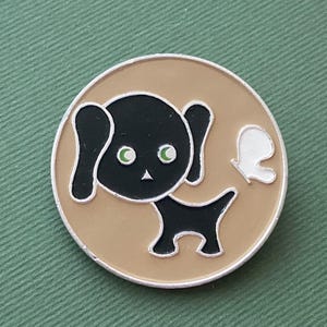 ZELDZAME hond met vlinderspeld. Vintage verzamelbadge, Sovjet-pin, Sovjet-Unie, USSR /A3