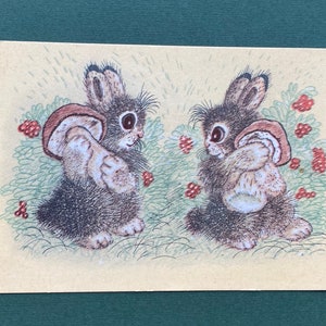 Carte postale soviétique, illustrée par A. Golubev. Carte postale neuve, 1968