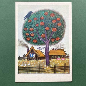 Illustratore di Y. Vasnetsov. Rowan. Cartoline inutilizzate, Cartolina - 1970