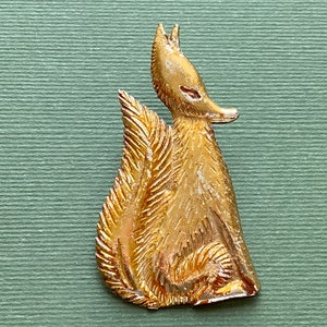 Vos speld. Vintage verzamelbare dierenbadge, pin, Rusland, Sovjet-Unie, gemaakt in de USSR, jaren 1980 A1