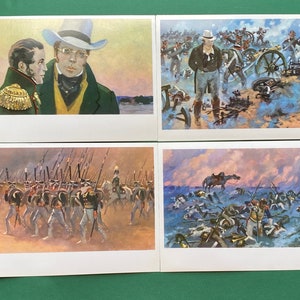 Grand Lot de 16 Cartes Postales Guerre et Paix par Léon Tolstoï, Artiste par A. Nikolaev, 1976