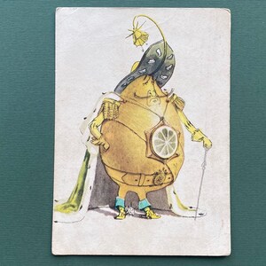 Illustratore di E. Galei "Le avventure di Cipollino" - Prince Lemon. Cartolina inutilizzata - 1956