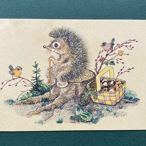 Carte postale soviétique, illustrée par A. Golubev. Carte postale neuve, 1968