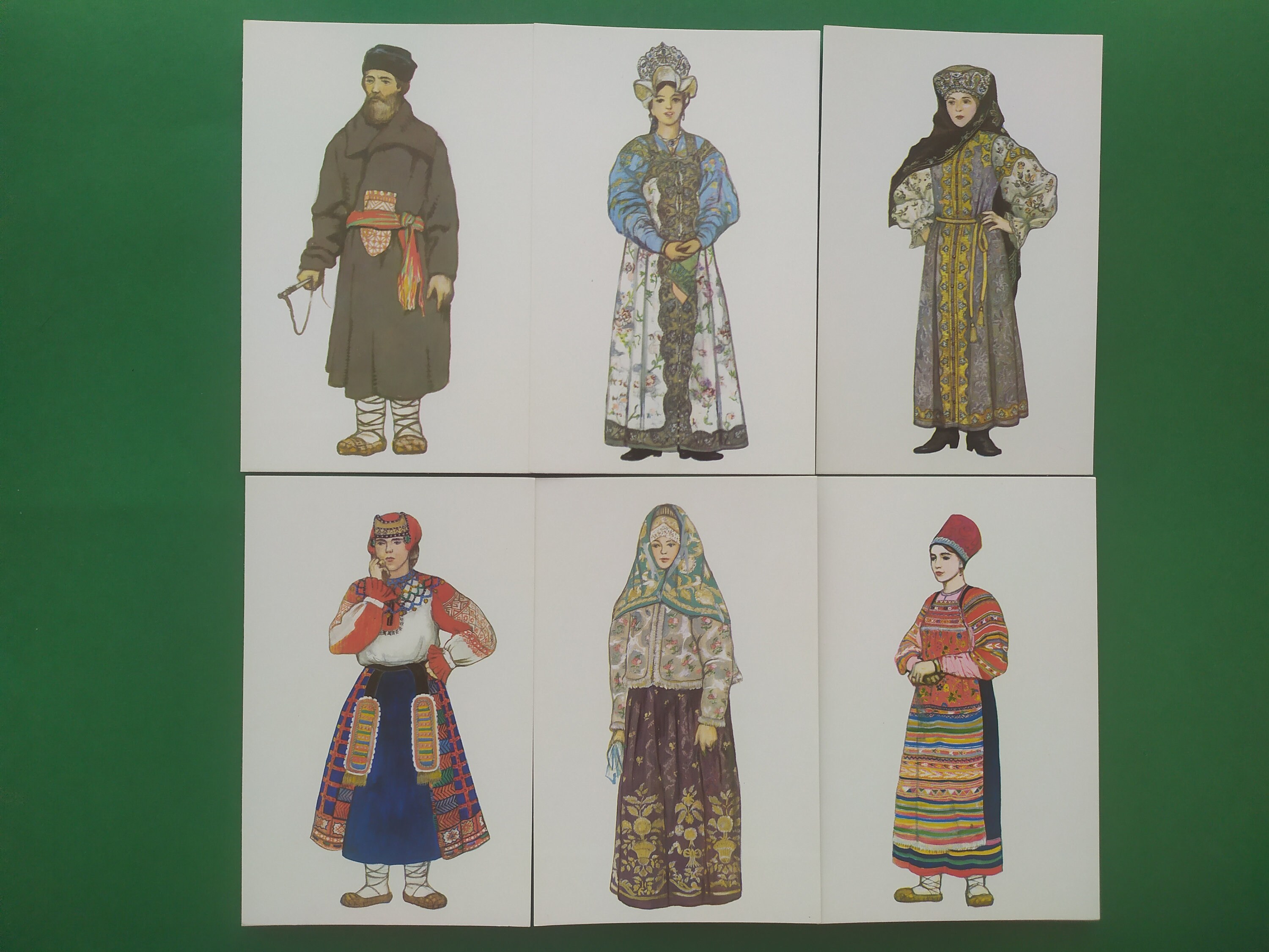 Russian folk costume. Full set. Set of 24 Vintage Soviet Etsy
