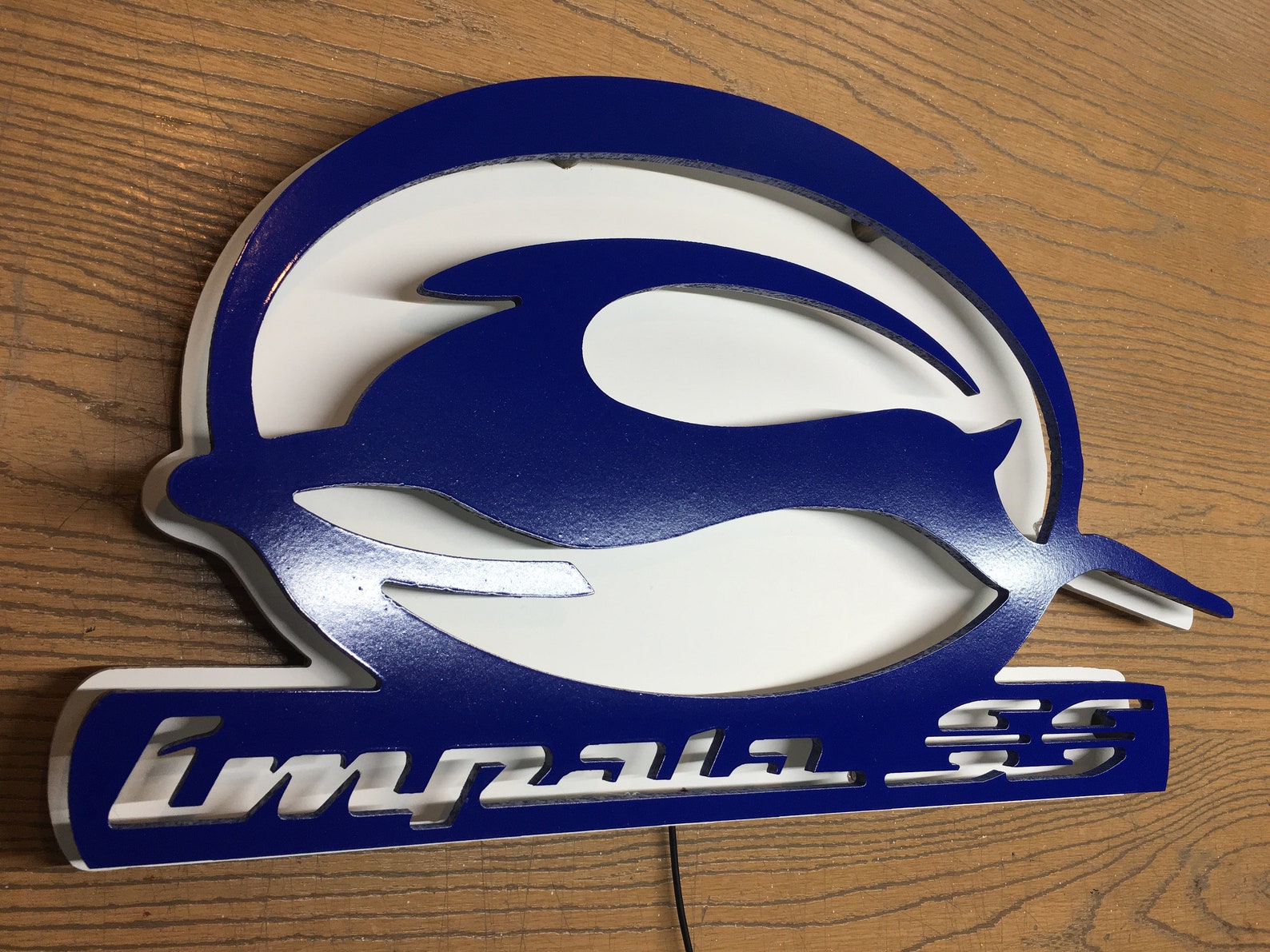 Chevy Impala SS Chevrolet LED Sign Impala SS Emblem Garage | Etsy