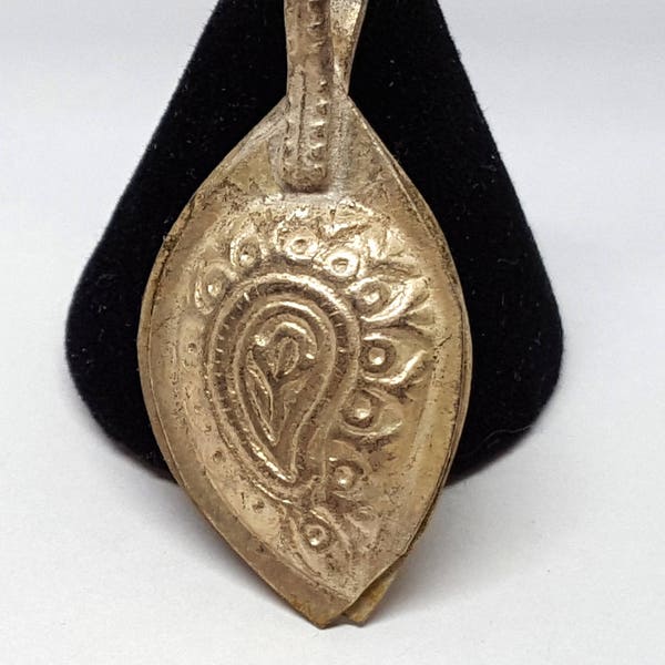 Five Hand Made Vintage Afghan Gold or Silver Tribal Tear Drop Pendant