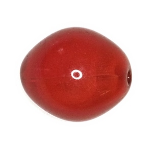 Vintage Dark Orange Glass Beads