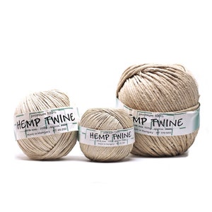 Hemp Twine in 3 Sizes