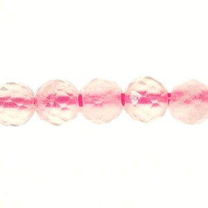 2 mm Rose Quarter Micro-Faceted Beads