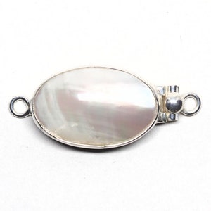 Pearl Sterling Silver Box Clasp