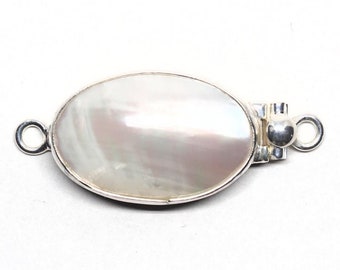 Pearl Sterling Silver Box Clasp