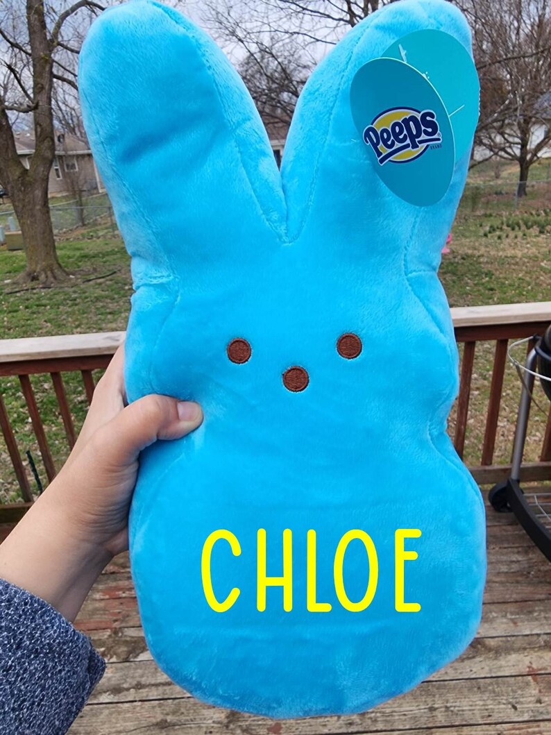 Extra Large 15 Personalized Plush Easter Peeps, Personalized Easter