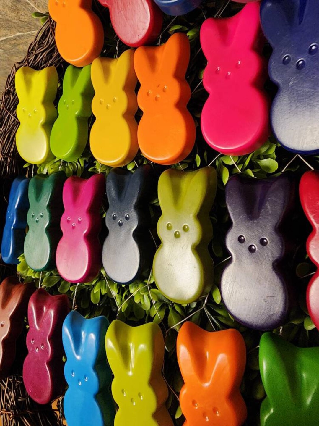 Peeps Crayons for Easter, Bunny Crayon, Kid Basket Stuffer, Kid Basket