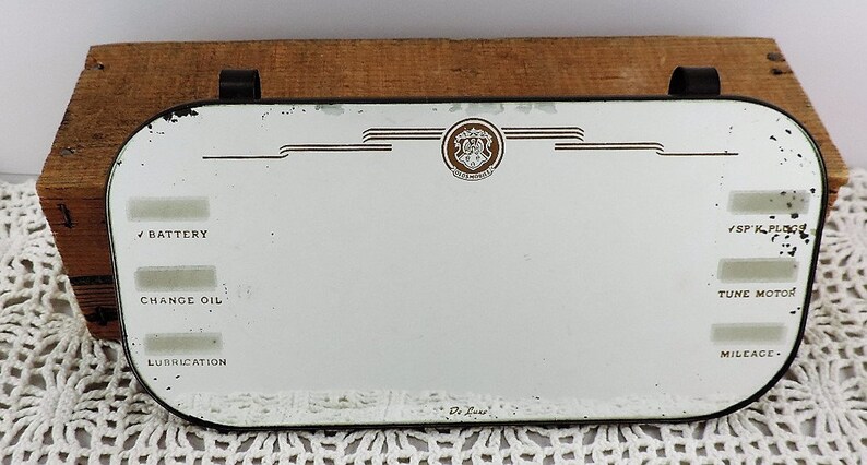 Vintage 1950s Oldsmobile De Luxe Vanity Clip On Mirror Vintage 1950s Oldsmobile De Luxe Vanity Clip On Mirror Image 0