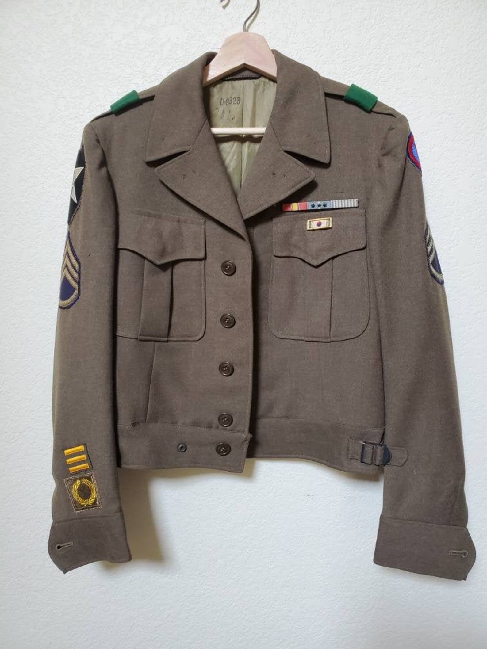 Vintage WWII Ike Eisenhower Jacket uniform 2nd Infantry Etsy