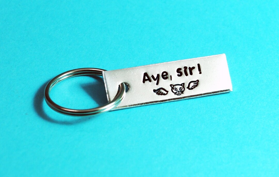Aye Sir! - Mini Keychain - Inspired by Happy From Fairy Tail - Etsy