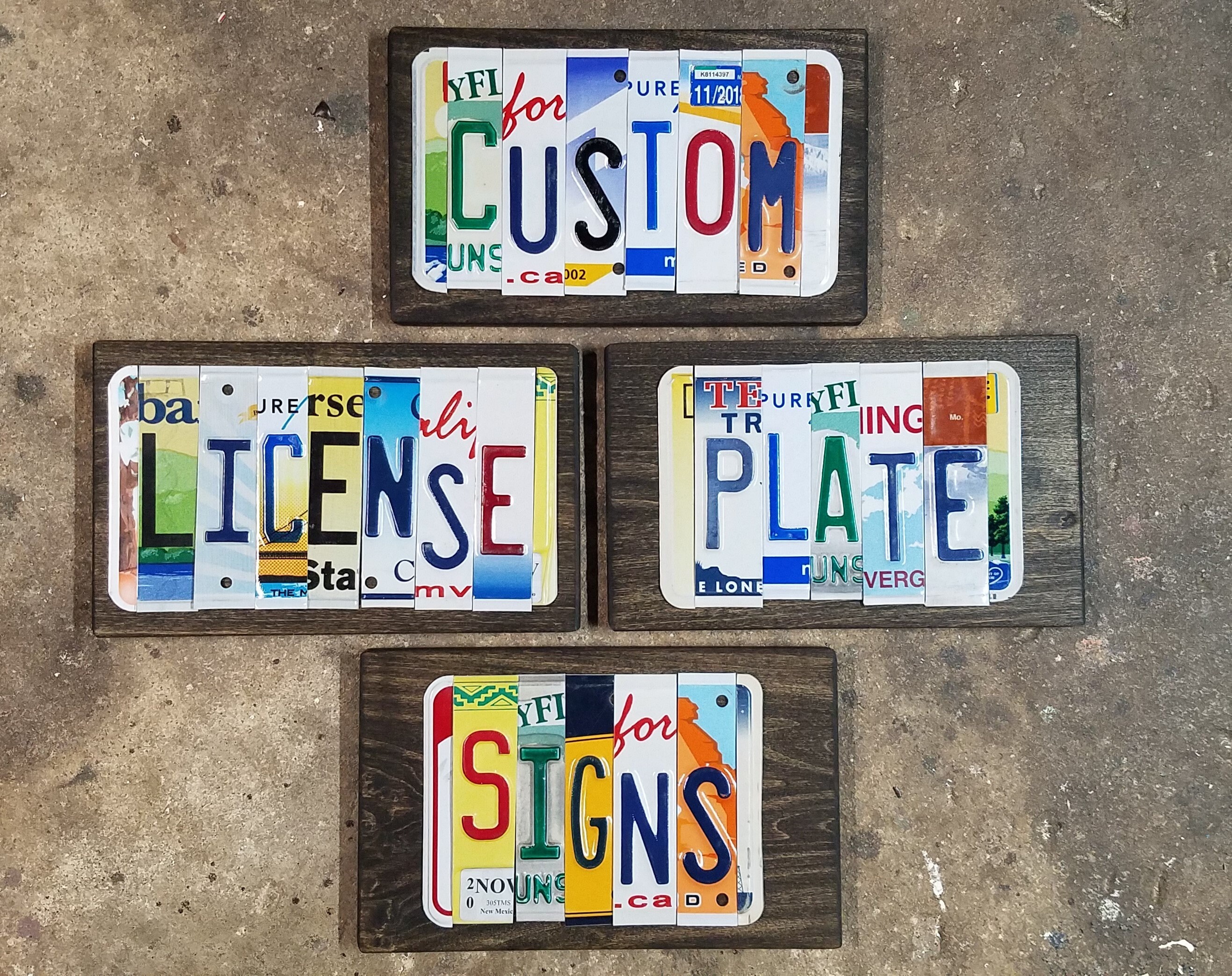 License Plates Signs for sale Only 2 left at 70