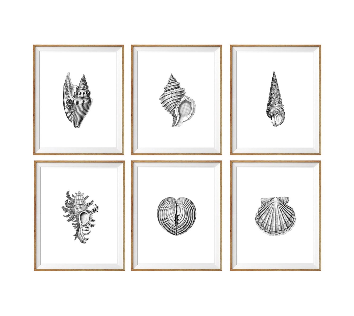 Beach House Art Print SET of 6 Spa Wall Art Beach House Etsy