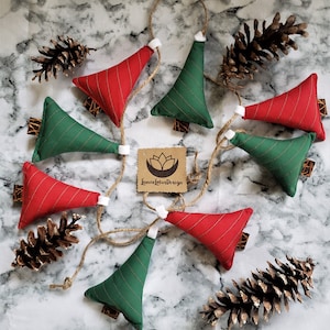 Christmas Tree Garland, Holiday Garland, Upcycled Christmas Decor, Holiday Mantle Decor, Tree Garland, Christmas Photo Prop