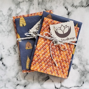 Beeswax Food Wraps, 2 pack, High Quality Eco Friendly Food Wrap, Natural and Reusable, Zero Waste Food Storage