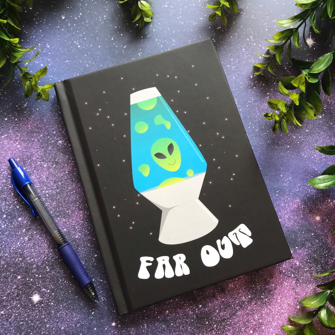 Alien Journal // Hardcover, Silly Lava Lamp Design - Etsy