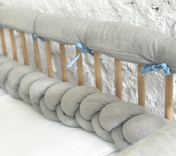 Crib Rail Cover With Padding Cot Teething Guard Etsy