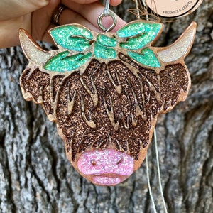 Made to Order Cow Freshie | Highland Cow Freshie | Freshies | Car Freshener | Air Freshener