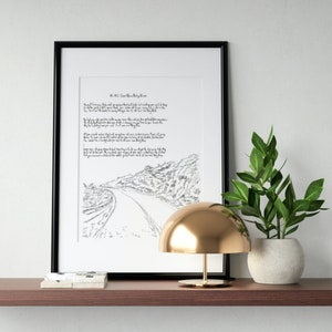 Bob Dylan Lyric Print / It&#39;s All Over Now Baby Blue / Printable Digital Download / Mondo Scripto, Top Selling Items, Trending Now